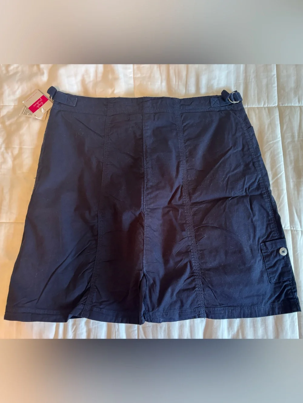 fresh produce Navy Blue Cotton Skirt